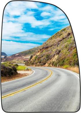 Aeagle 786290504588 Passenger Right Side Heated Upper Mirror Big Glass Replacement Fits For 2014-202
