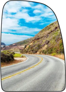 Aeagle 786290504588 Passenger Right Side Heated Upper Mirror Big Glass Replacement Fits For 2014-202