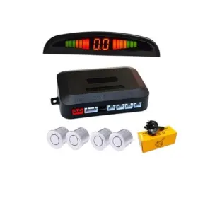Kl322s Aiuphing Car Parking Sensors 4 Reverse Backup Sensor Kit With Led Silver