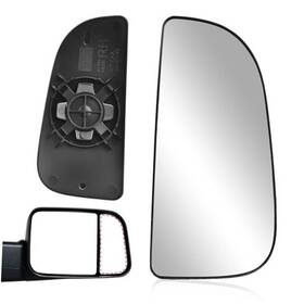 Algrix Al0009ca Passenger Side Lower Mirror Glass Replacement For 2010-2020 Dodge Right