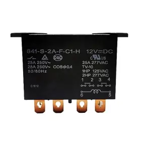 841-s-2a-f-c1-h Alikkash 12vdc/ 277vac 25a 6 Pins Multi-purpose Automotive Relay With