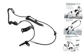 89546-30080 Astrosync Abs Wheel Speed Sensor With Wire Compatible Lexus Gs Rear Left Driver Side