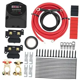 De-c017 Aubei 12v 140amp Dual Battery Isolator Kit Manual/auto Modes Led