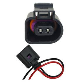 Auostmo S2906 Engine Coolant Temperature Sensor Connector Pigtail Wiring Harness Oe Black
