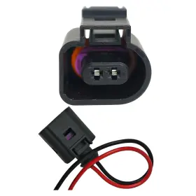 S2906 Auostmo Engine Coolant Temperature Sensor Connector Pigtail Wiring Harness Oe Black