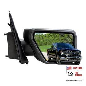 Autoally Ml3z17682ua Ight Passenger Side Mirror For 2021-2025 F150 Power R Matte Black And 7pins