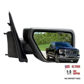 Ml3z17682ua Autoally Ight Passenger Side Mirror For 2021-2025 F150 Power R Matte Black And 7pins