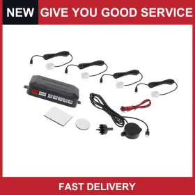 Automall Tech 619668132857 Universal Reverse Backup Radar System Parking Sensors Pack Of 1