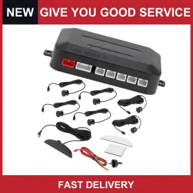 6parking Automall Tech 632702474775 Reverse Backup Radar System Parking Sensors Front2 Rear Sensor