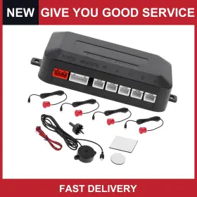 Automall Tech 641832471332 Reverse Backup Radar System Parking Sensors Rear 4 Pcs Sensor