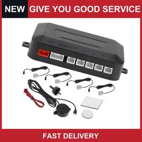 Automall Tech 641832471523 Reverse Backup Radar System Parking Sensors Rear 4pcs Sensor New