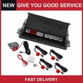 Automall Tech 679134674175 Car Auto Vehicle Reverse Backup Radar System 4pcs Parking Sensor
