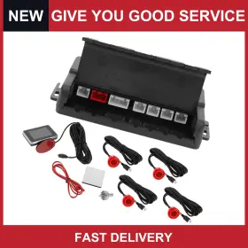 Automall Tech 679134674175 Car Auto Vehicle Reverse Backup Radar System 4pcs Parking Sensor