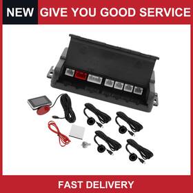 Automall Tech 679209771396 Car Auto Reverse Backup Radar System Parking Sensors 4 Pc Sensor