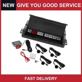 Automall Tech 679209771396 Car Auto Reverse Backup Radar System Parking Sensors 4 Pc Sensor