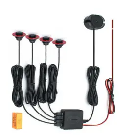 Bcsmmcar 929131145865 4pcs Adjustable Flat Sensors Car Parking Sensor Reverse Backup Radar System Kit