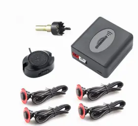 Kf002 Bcsmmcar Car Rear Safety Black Parking Radar Backup Reverse Sensors System Kit Rainproof