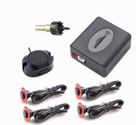 Bcsmmcar P37wf 4pcs Flat Hidden Car Parking Sensor Backup Reverse Radar System Rainproof 16mm