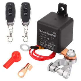 Branded 445005062081 12v Remote Battery Kill Switch 200a Disconnect Isolator For Car Truck Rv New