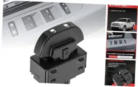 9l3z14028aa Branded Power Door Lock Switch For 09-14 Ford F150 Driver Or Passenger Side