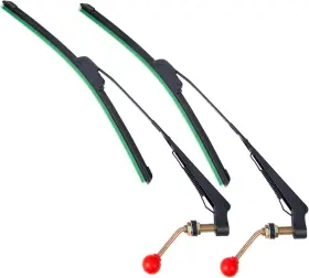 Utv-wsw001-2p Branded Utv Wiper Kit Hand Operated Manual Windshield Compatible With Polaris