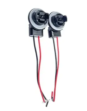 Ddd569 Bstenky 2 Pack 3156 4156 Led Bulb Socket Pre-wired Connector Wiring Harness Adapter