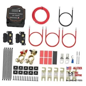 Hml126 Bstenky Dual Battery Isolator Kit 12v 140amp Split Charge Relay Smart Manual/auto