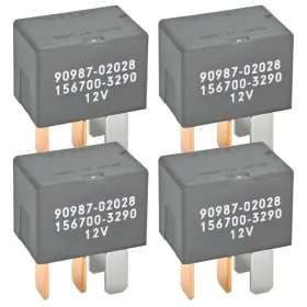 90987-02028 Casalytics Casa-02028 Automotive Relay Pack Of 4 - 30a 12vdc 4-pin Ac Replacement