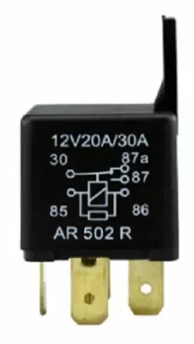 Ar502r Cec Industries 5-prong Iso Relay 12 Volt 20/30a Spco Contact With Bracket Snubber Resistor