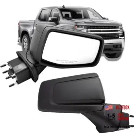 C25010502 Chenspark Right Passenger Side Mirror Compatible With Side-7pins Textured Black