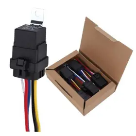 Txr003 Chtaixin 5 Pack 40/30 Amp 12v Dc Waterproof Relay And Harness - Heavy Duty 12 Awg