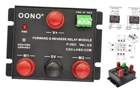 F-1021 Czh-labs 50amp Forward And Reverse Relay Module For Motor/linear Actuator Reversing 12v