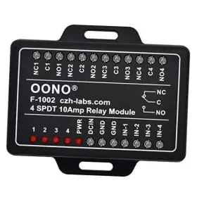 Md-f1002 Czh-labs 4 Spdt 10amp Power Relay Module For Raspberry Pi Etc Iot Project Dc5v Dc 5v