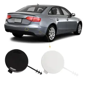 Amz-tcg-ad-0812a4-wuqi-hr Czshiyue Car Rear Bumper Tow Hook Cover Fit For Audi A4 Unpainted Right Passenger Side