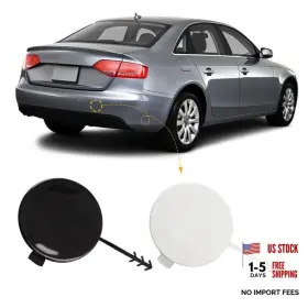 Amz-tcg-ad-0812a4-yin-hr Czshiyue Car Rear Bumper Tow Hook Cover Fit For Audi A4 B8 Silver Right Passenger Side
