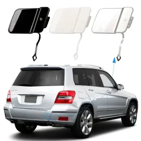Amz-tcg-bc-12glk-hei-hr Czshiyue Rear Bumper Tow Hook Cover Towing Eye Cap Black Right Passenger Side