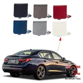 Amz-tcg-ifnd-1822q50-hr-wuqi Czshiyue Car Rear Bumper Tow Hook Cover Cap Towing Eye Unpainted Right Passenger Side