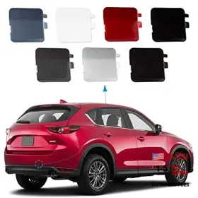 Amz-tcg-mzd-1720cx5-zi-hr Czshiyue Rear Bumper Tow Hook Cover Towing Eye Cap Fit For Purple Right Passenger Side