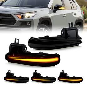 D-lumina Mirror-010 D-lumina Sequential Led Side Mirror Turn Signal Lights Smoked Lens For Rav4 2