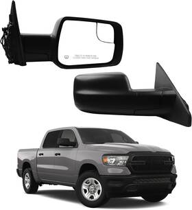 Dasbecan 68276498ah Right Passenger Side Mirror Compatible With 2019-2024 Ram 1500 Power Heated