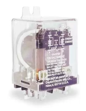 1a491 Dayton Enclosed Power Relay 8 Pin 120vac Dpdt 190735131046