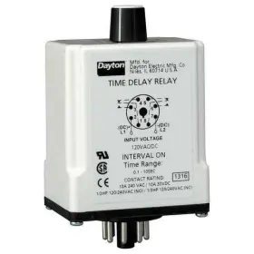 1egb3 Dayton Sinfuntimedelayrelay 240vac 8pins 190735137789