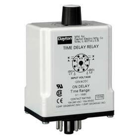 Dayton 1egb6 Sinfuntimedelayrelay 120vac/dc 8pins 190735137802