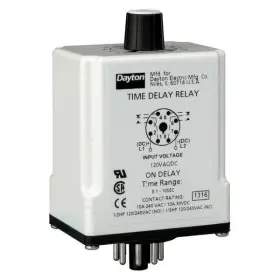 1egb6 Dayton Sinfuntimedelayrelay 120vac/dc 8pins 190735137802