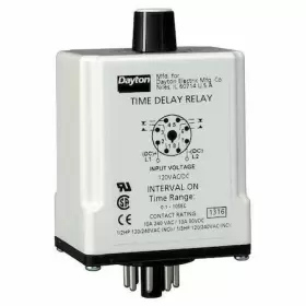 24en69 Dayton Sinfuntimedelayrelay 24vac/dc 8pins 190735191002