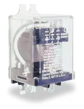 2a545 Dayton Enclosed Power Relay 8 Pin 24vdc Dpdt 190735216293