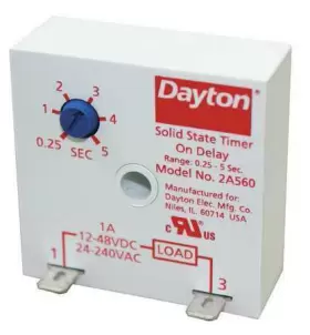 2a560 Dayton Sinfunencaptimingrelay 240vdc 2pins 190735216316