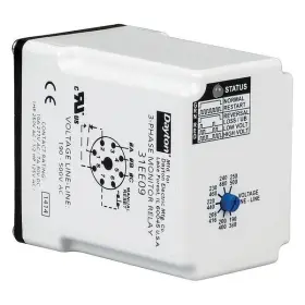 Pmpu-fa8b18 Dayton Phase Monitor Relay 190-500vac Plug Spdt