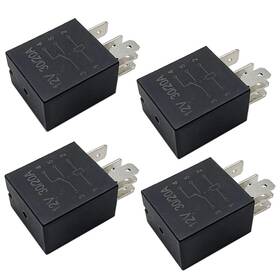 Devmo 30a12v 4pcs 30a Starter Relay 5 Pin 12v Multi-purpose Automotive Relay