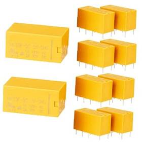Dkardu Jk-us-466 5 Pcs Pcb Power Relay Hk19f-5v Dc 5v Dpdt Coil 8 Pin 2no 2nc